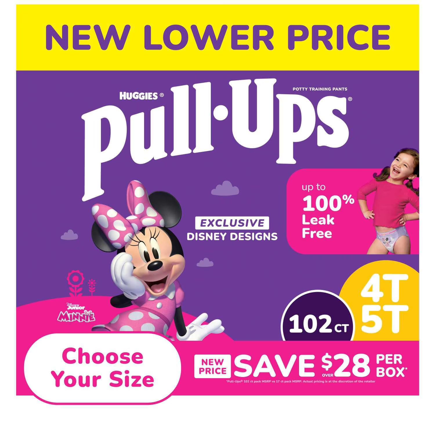 하기스(Huggies) 풀업 트레이닝 팬티 여아용 2T–6T — 배변훈련용 일회용 팬티