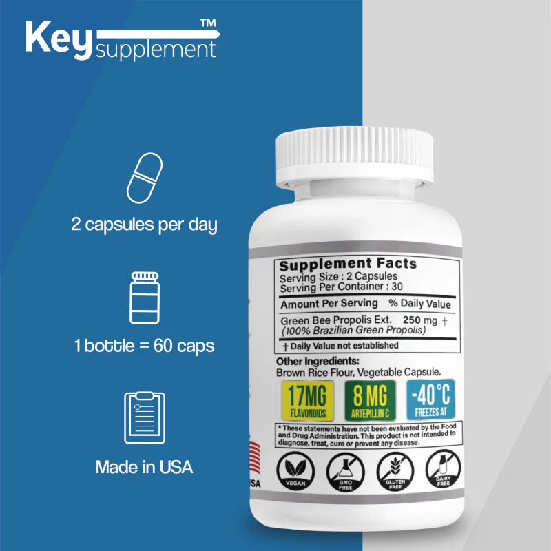 키서플리먼트 100% 브라질 그린 프로폴리스