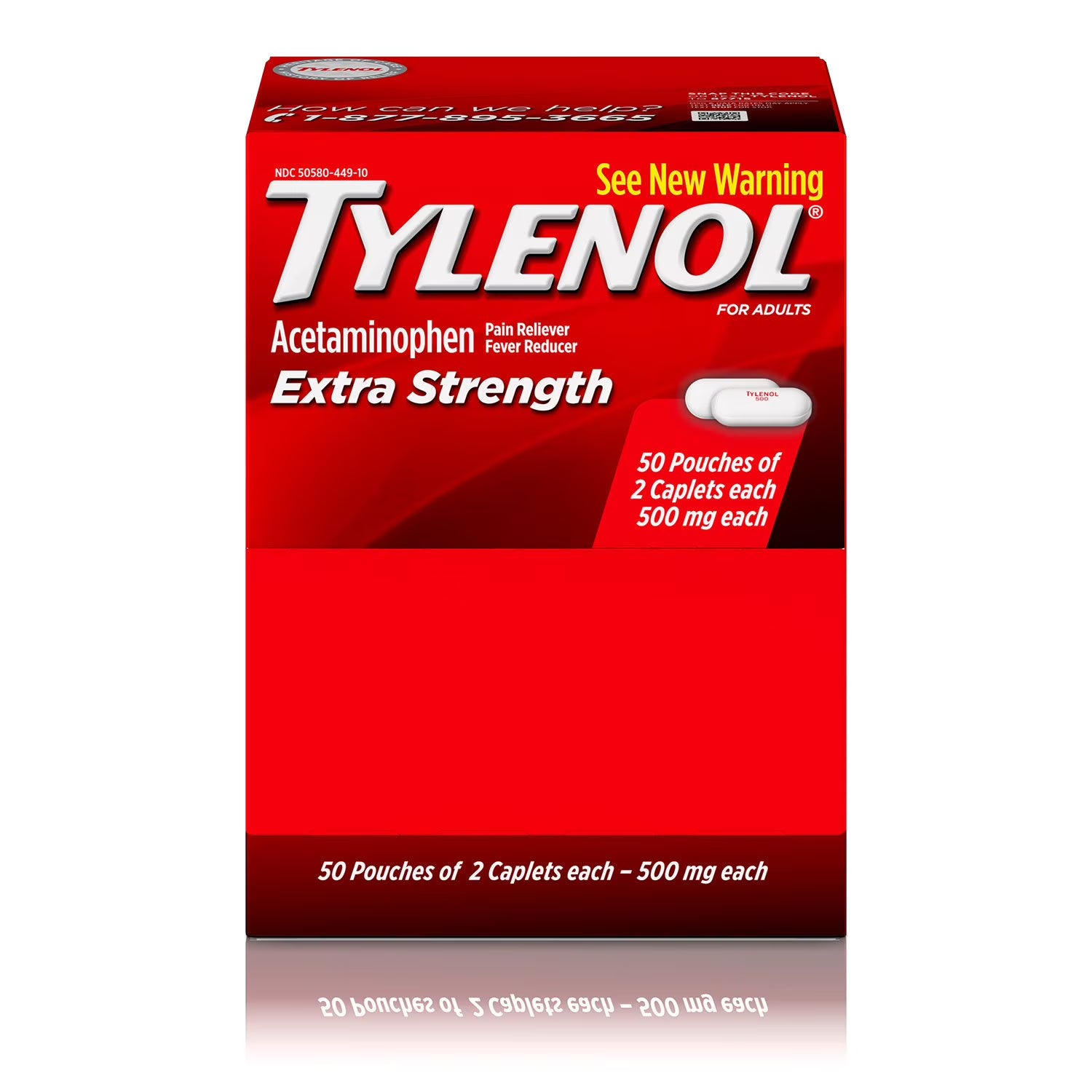 타이레놀 엑스트라 스트렝스 500mg 50팩