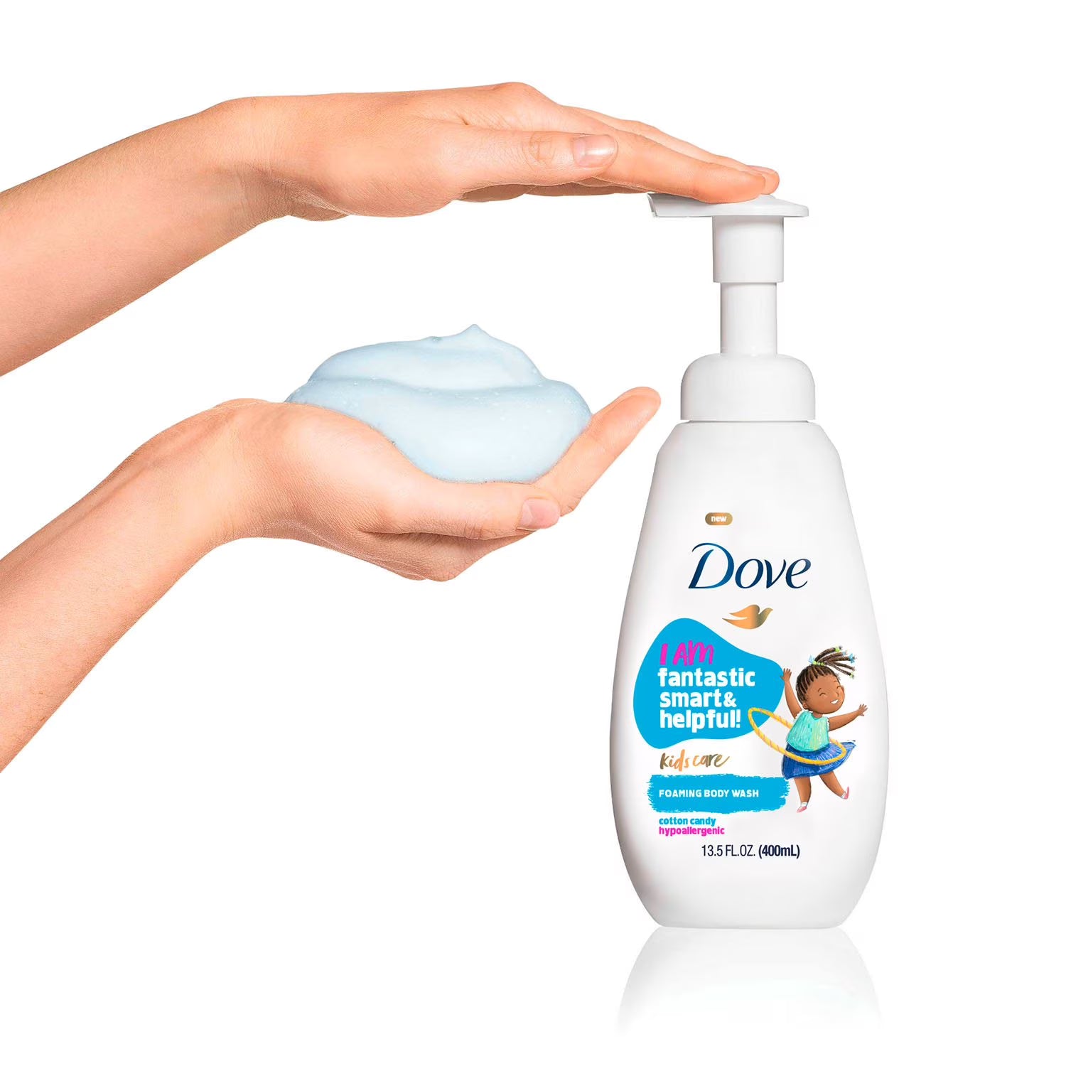도브 키즈 케어 포밍 바디워시 버라이어티 팩 13.5 fl. oz., 3 pk. – 아이 피부에 맞춘 부드러운 거품 타입으로 순한 세정감이 특징인 바디워시