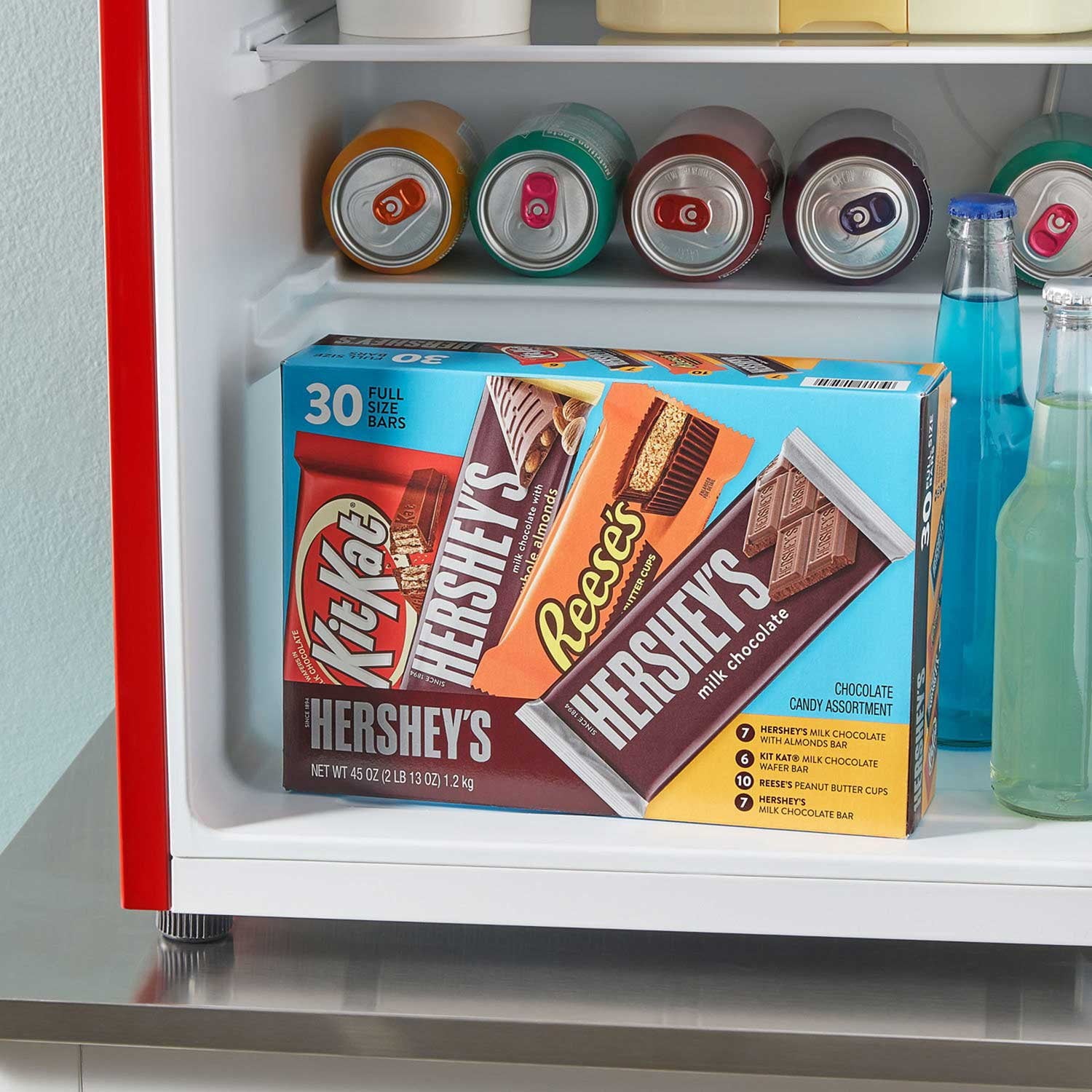 허쉬(HERSHEY'S) 버라이어티팩 밀크 초콜릿 캔디 30팩 — 다양한 미니 초콜릿 세트