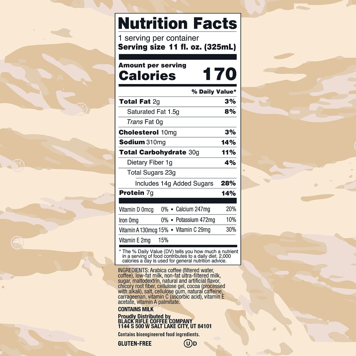 블랙 라이플 커피 에스프레소 솔티드 카라멜 11 fl oz × 12 – 단짠 조합의 에너지 커피