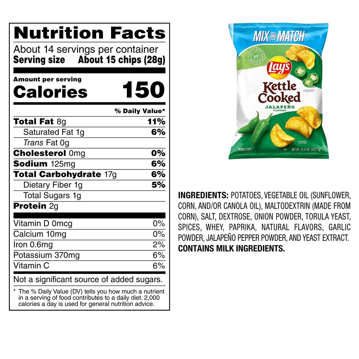 레이스 케틀쿡 할라피뇨 포테이토칩 13.5oz