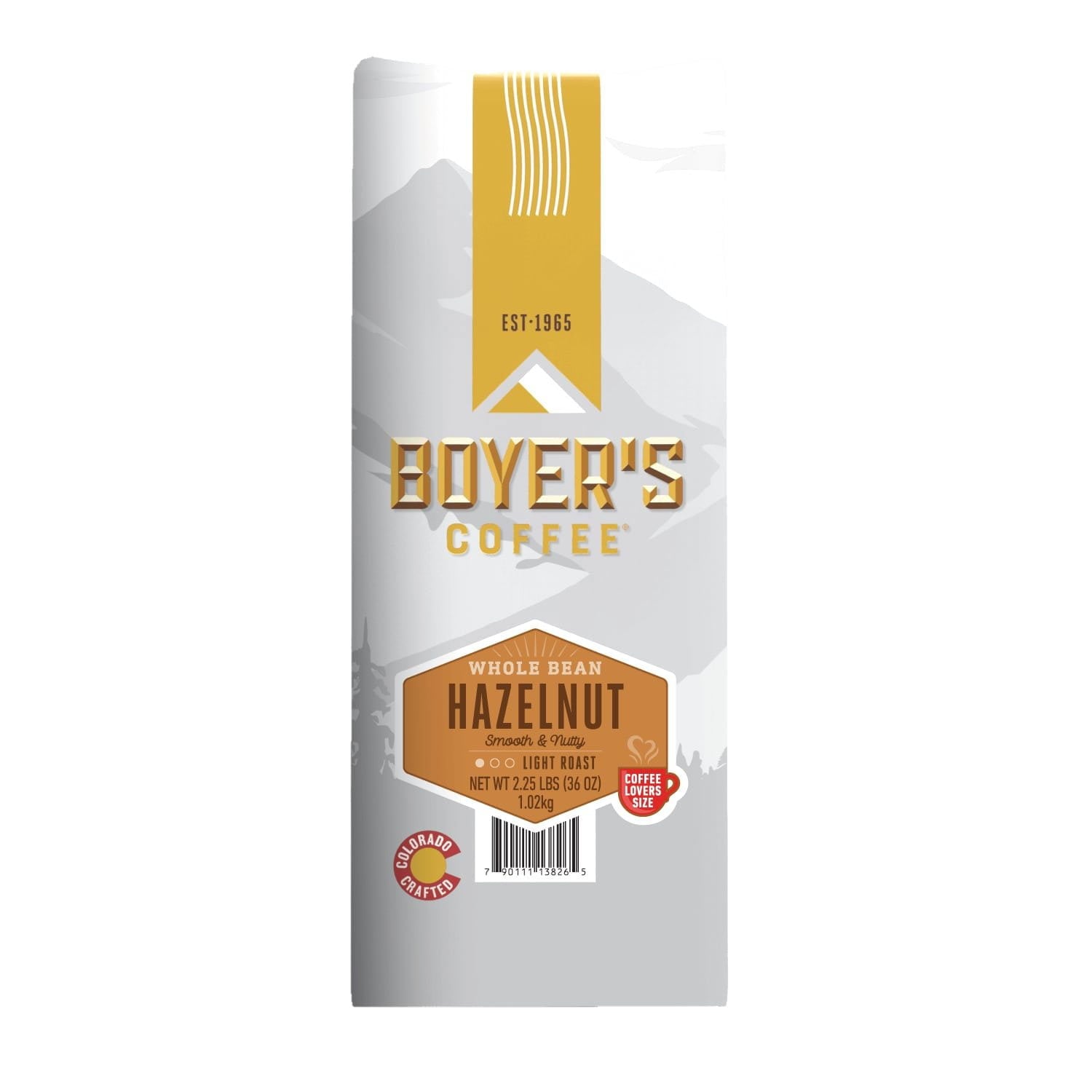 보이어스 커피 라이트 로스트 헤이즐넛 홀빈 36 oz – 고소한 헤이즐넛 향의 라이트 로스트