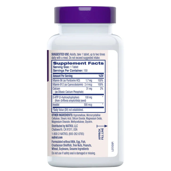 나트롤 5-HTP 플러스 100mg – 기분 안정·수면·스트레스 완화, 타임릴리즈 150정