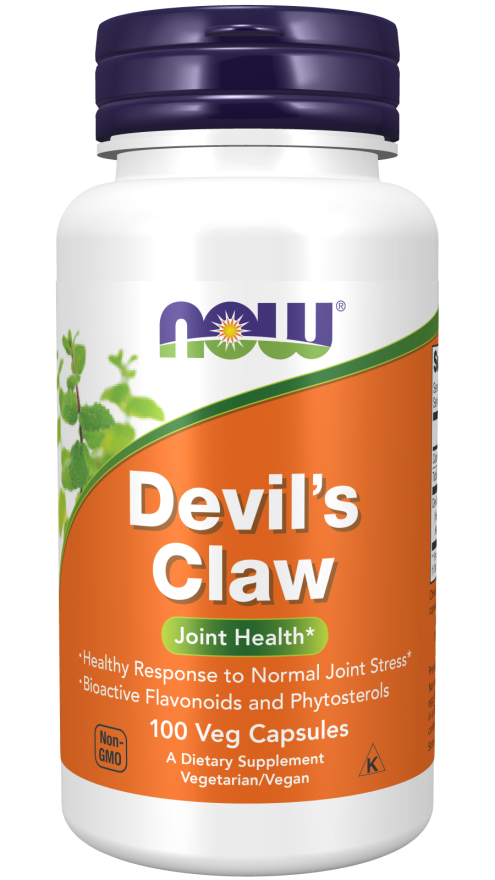 NOW Foods Devil's Claw 100 Veg Capsules 악마의 발톱 뿌리 추출물 관절 건강 보조제