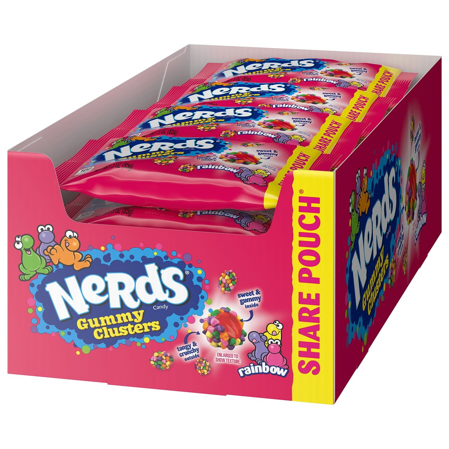 너즈 구미 클러스터 3oz × 12팩 — 크런치한 코팅이 특징인 베스트셀러 젤리