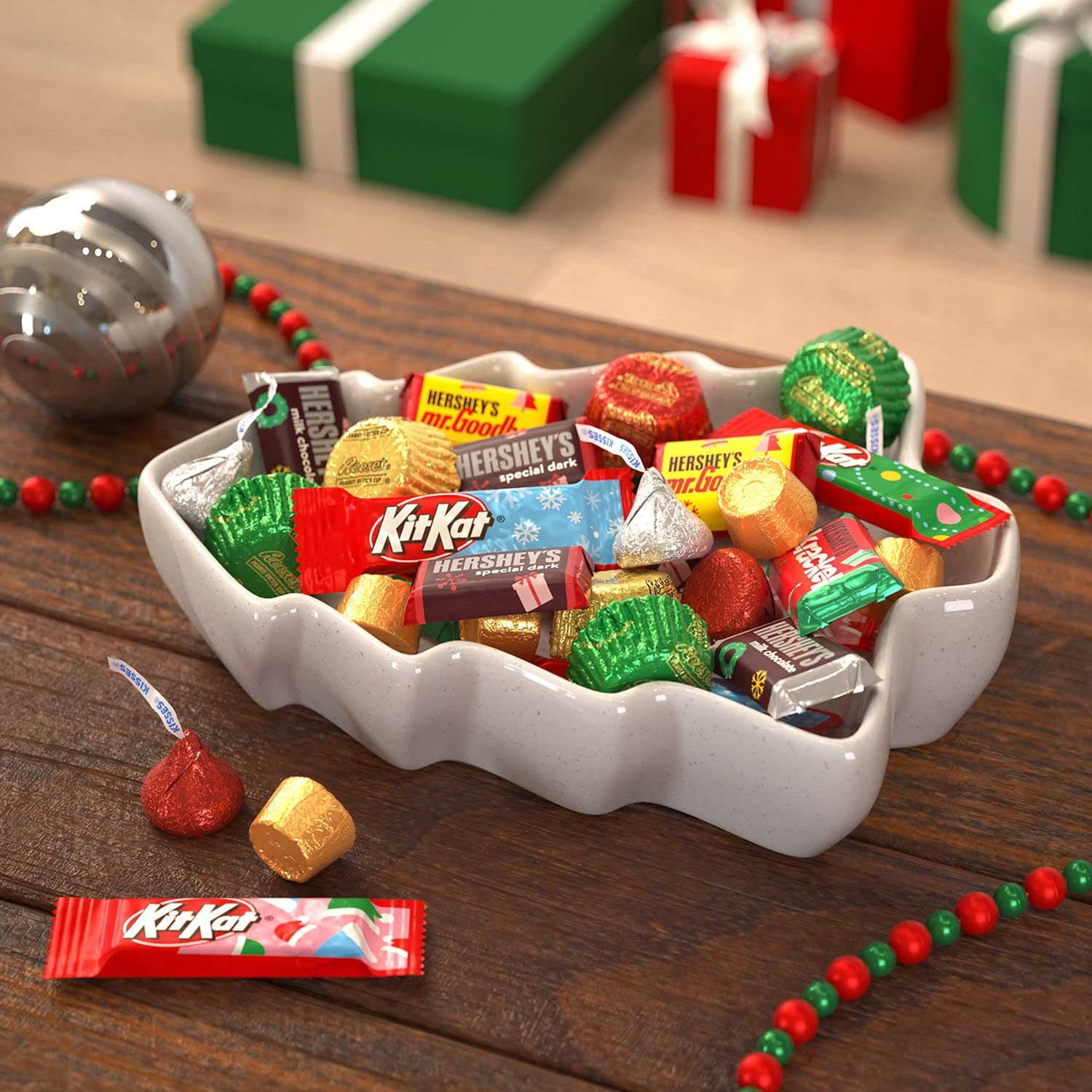 허쉬(HERSHEY'S) 페스티브 페이버릿 초콜릿 버라이어티팩 315개 — 시즌 한정 초콜릿 대용량