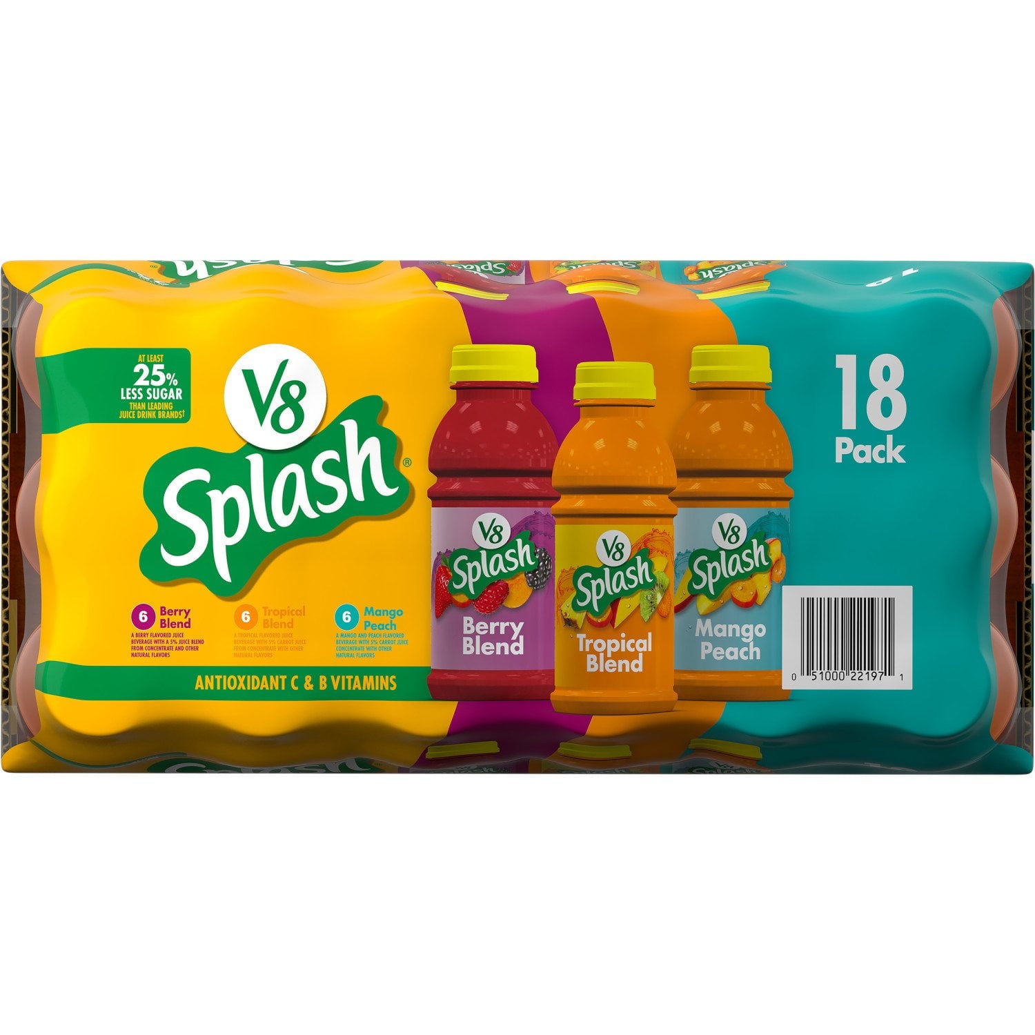 V8 스플래시 버라이어티 12 fl. oz × 18 – 과일+채소 블렌드