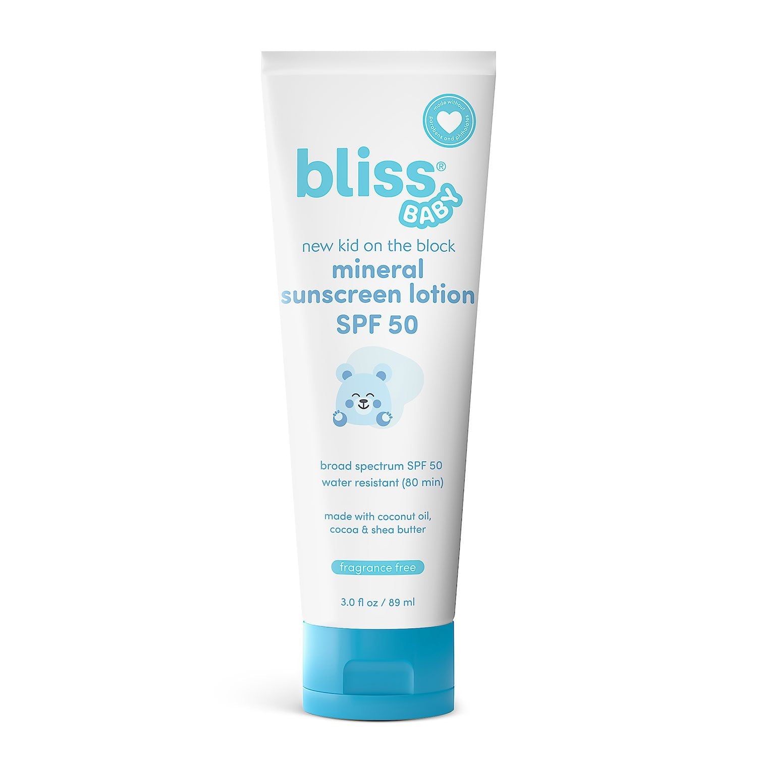 블리스(Bliss) 베이비 미네랄 선스크린 SPF 50 로션 & 스틱 세트 — 무기자차 자외선 차단