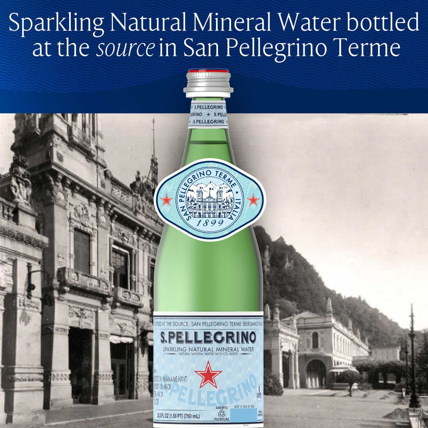 산 펠레그리노 스파클링 미네랄 워터 25.3 fl. oz × 15 – 이탈리아 프리미엄 탄산수