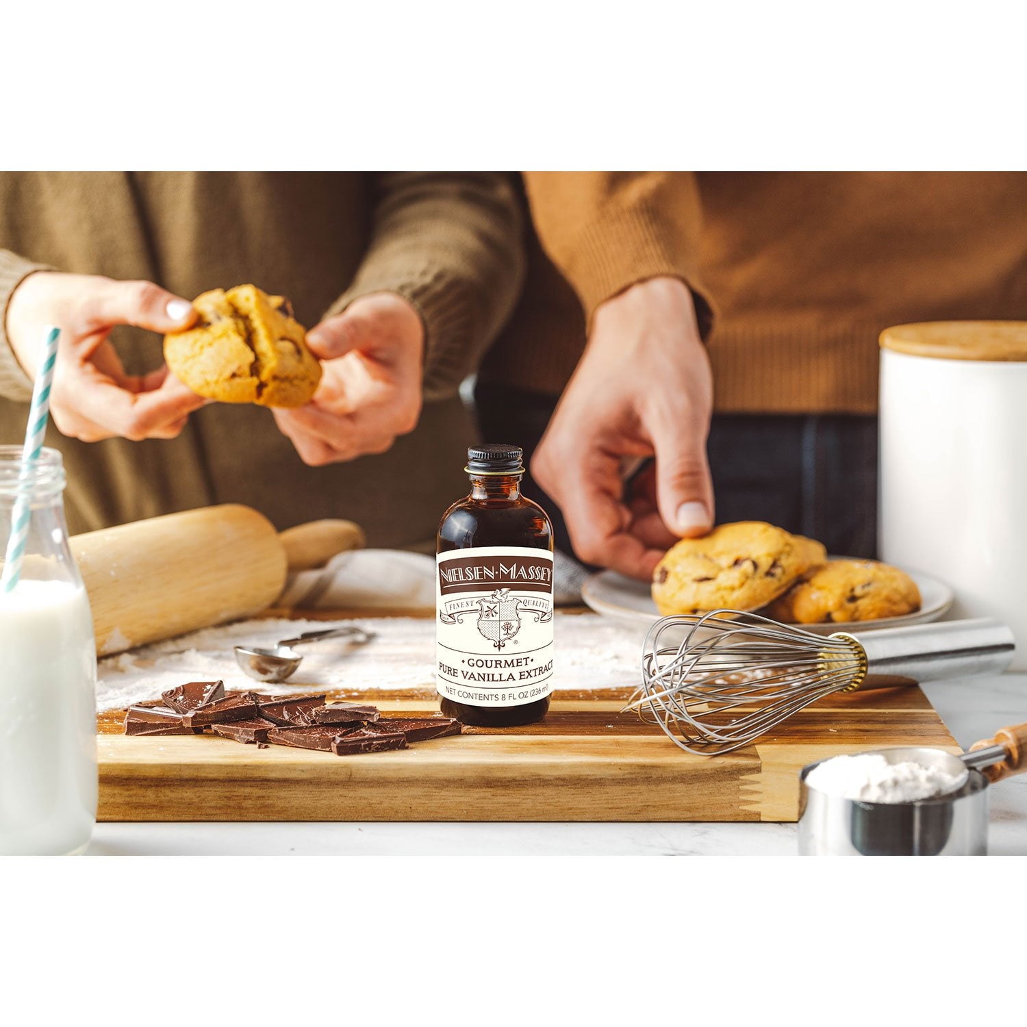 닐슨 매시 고메 퓨어 바닐라 익스트랙트, 8fl oz — 프리미엄 바닐라 추출액