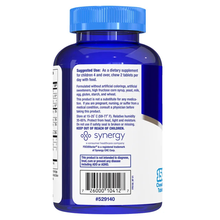 포커스팩터 키즈 150츄어블 – 집중력·학습 지원