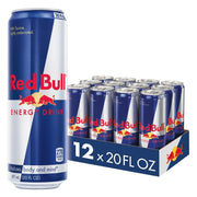레드불 에너지 드링크 20 fl. oz × 12 – 강력한 카페인 에너지