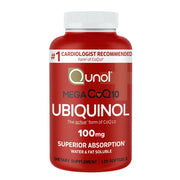 큐놀 메가 코큐텐 유비퀴놀 100mg – 고흡수 심장 건강 포뮬라, 120소프트젤