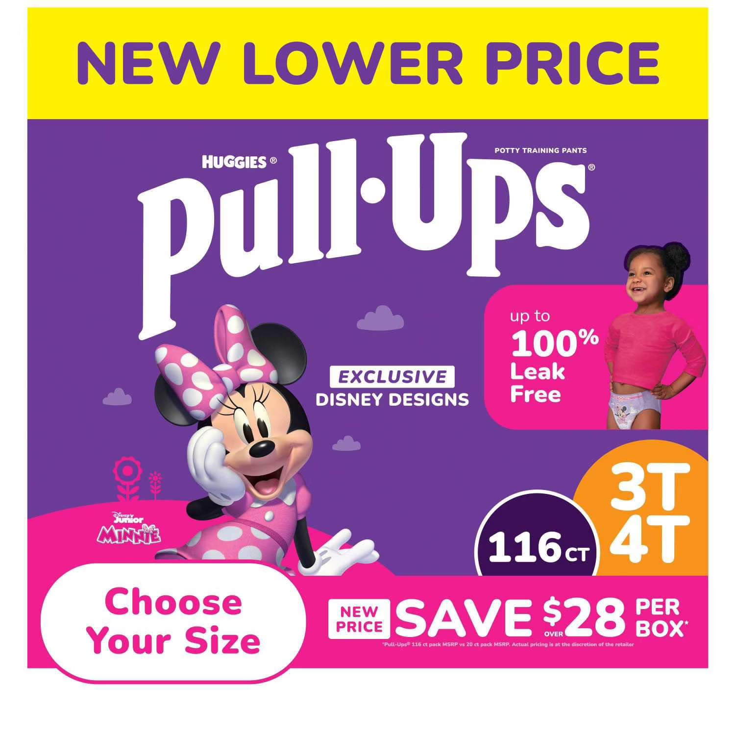 하기스(Huggies) 풀업 트레이닝 팬티 여아용 2T–6T — 배변훈련용 일회용 팬티