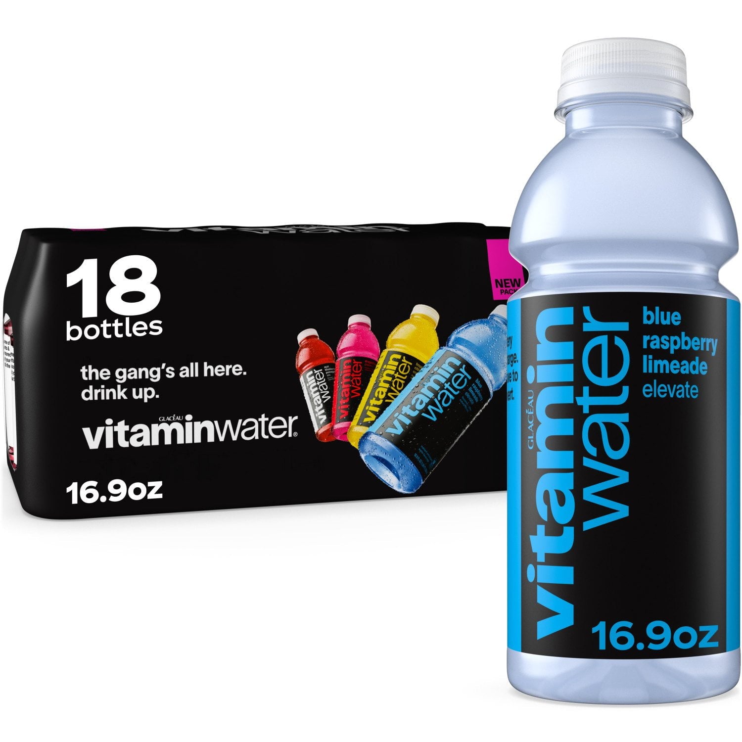 글라소 비타민워터 버라이어티 팩 16.9 fl. oz × 18 – 비타민 강화 기능성 워터