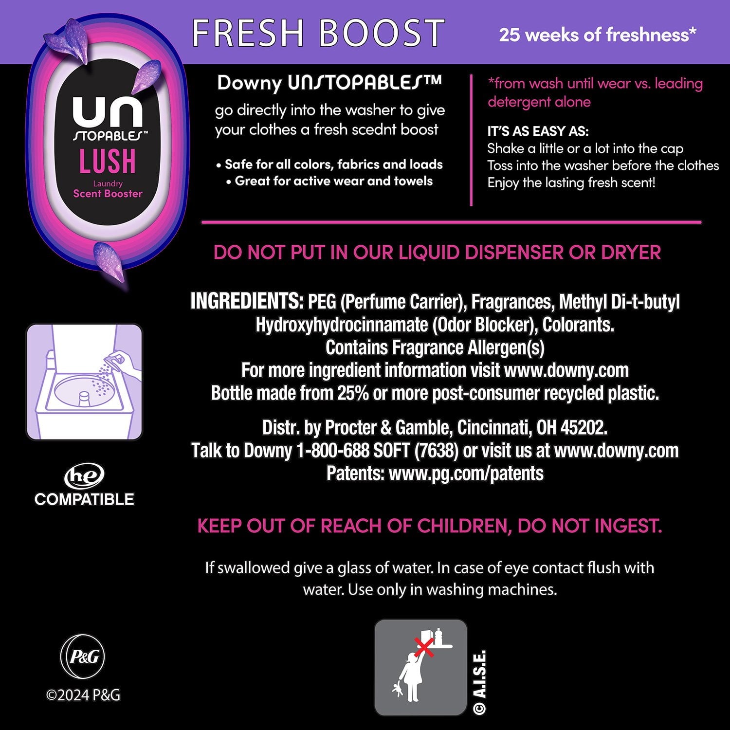 다우니 언스탑어블스 럭스 세탁 향기 부스터 비즈 – 깊고 풍성한 럭스향, 39.9oz