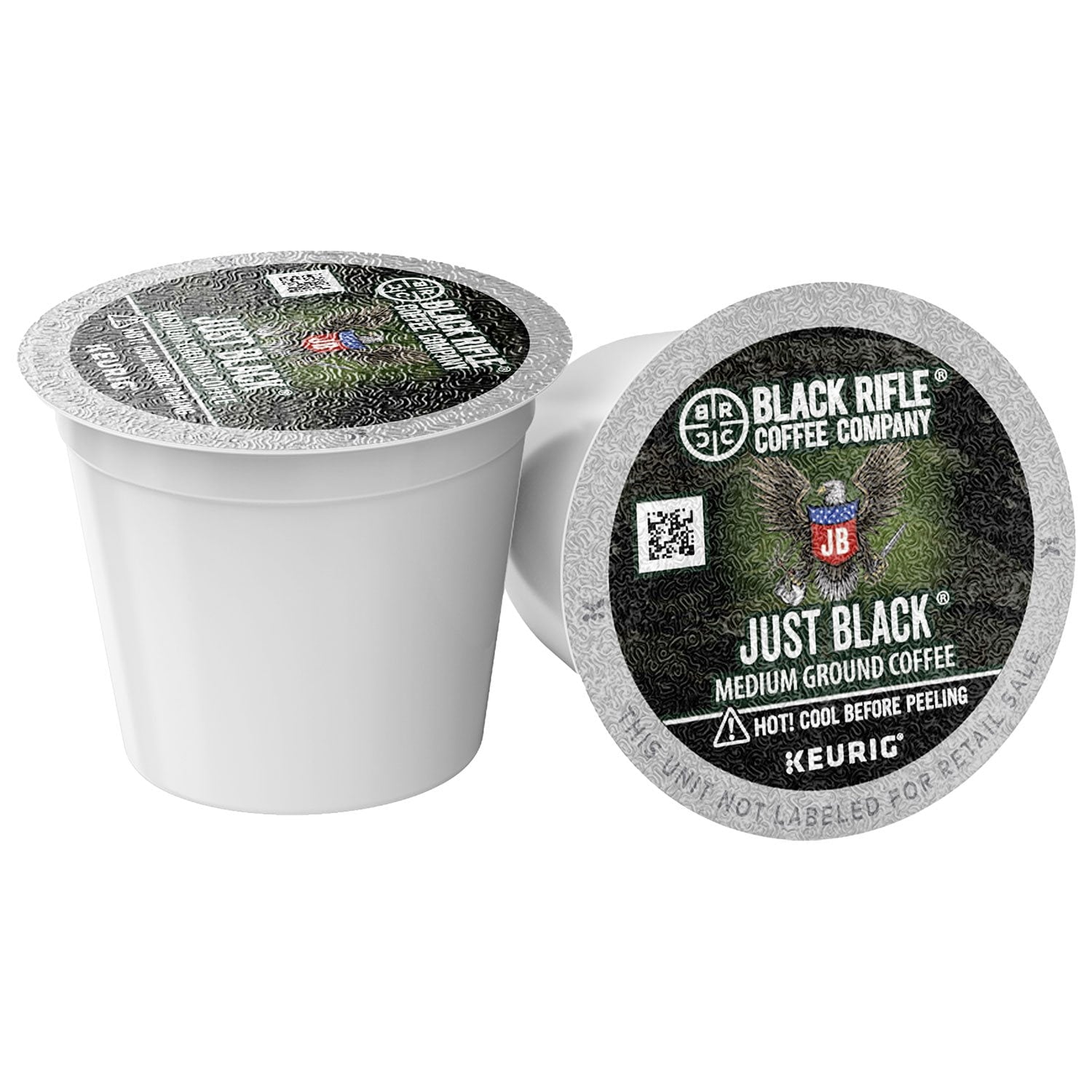 블랙 라이플 커피 저스트 블랙 미디엄 로스트 K-컵 75 ct – 깔끔하고 진한 블랙 커피