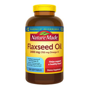 네이처메이드 아마씨 오일 1400mg – 식물성 오메가3·심장 건강, 300소프트젤
