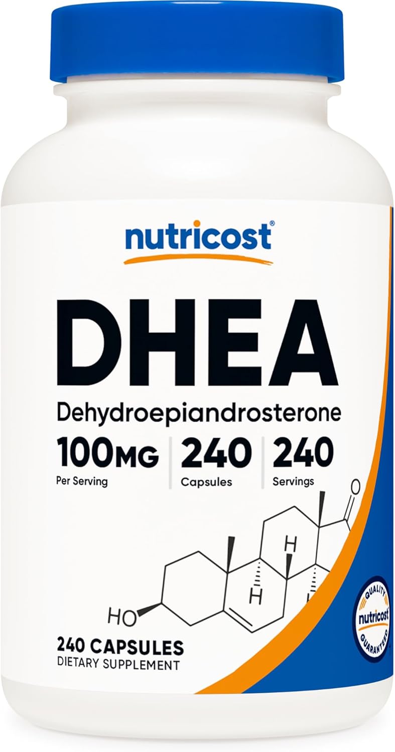 뉴트리코스트 DHEA 100mg 120캡슐·240캡슐 선택 – 고함량 디하이드로에피안드로스테론