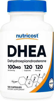 뉴트리코스트 DHEA 100mg 120캡슐·240캡슐 선택 – 고함량 디하이드로에피안드로스테론