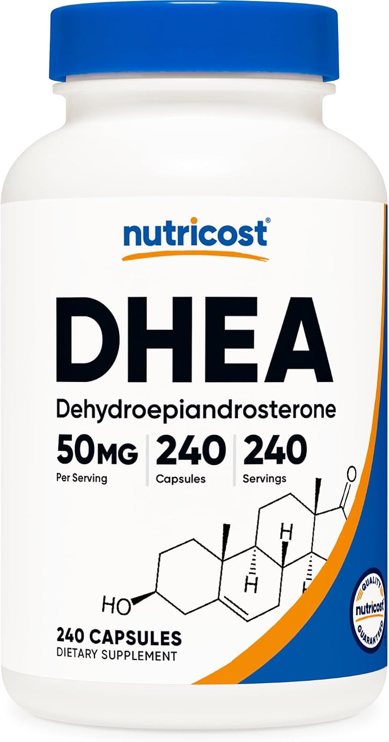 뉴트리코스트 DHEA 50mg 120캡슐·240캡슐 선택 – 중년 활력 및 호르몬 균형 관리