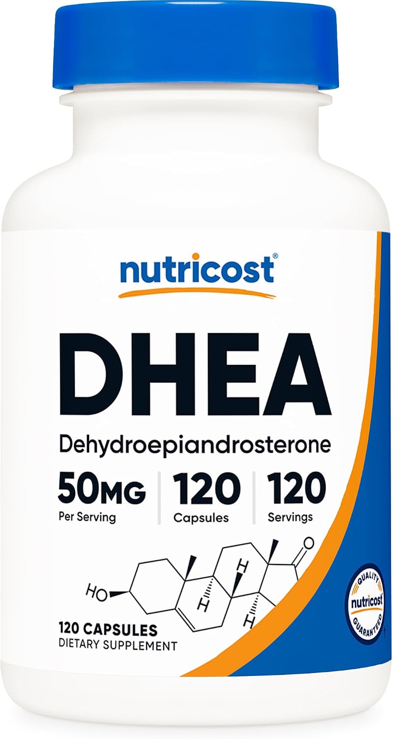 뉴트리코스트 DHEA 50mg 120캡슐·240캡슐 선택 – 중년 활력 및 호르몬 균형 관리