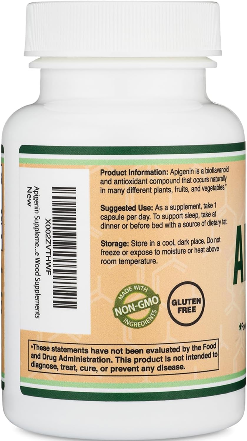 더블우드 아피제닌 50mg, 120캡슐 – 이완·수면·기분 밸런스 지원