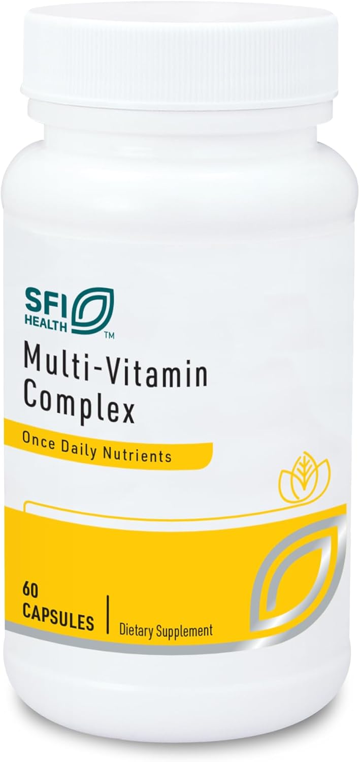 SFI 헬스 클레어 랩스 멀티 비타민 컴플렉스 – 데일리 에너지 & 면역 건강 지원, 60캡슐