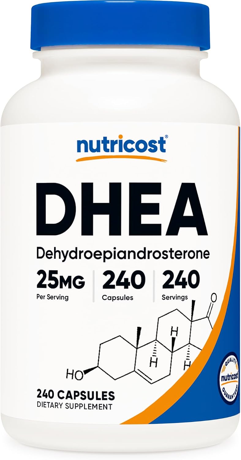 뉴트리코스트 DHEA 25mg 120캡슐·240캡슐 선택 – 데일리 저함량 디하이드로에피안드로스테론