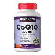 커클랜드 코큐텐 300mg – 고함량 심장 기능 지원, 100소프트젤