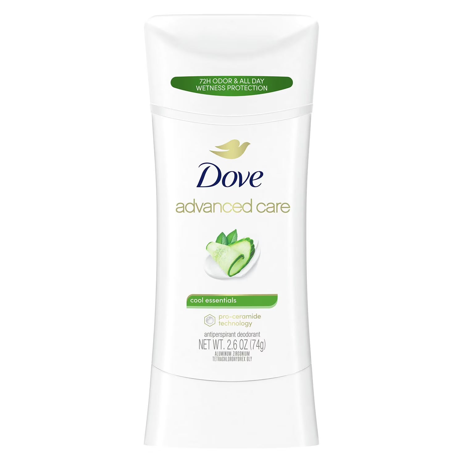 도브 어드밴스드 케어 안티퍼스피런트 데오드란트 2.6 oz., 4 pk. – 부드러운 사용감으로 데일리 케어에 적합하며 깔끔한 향