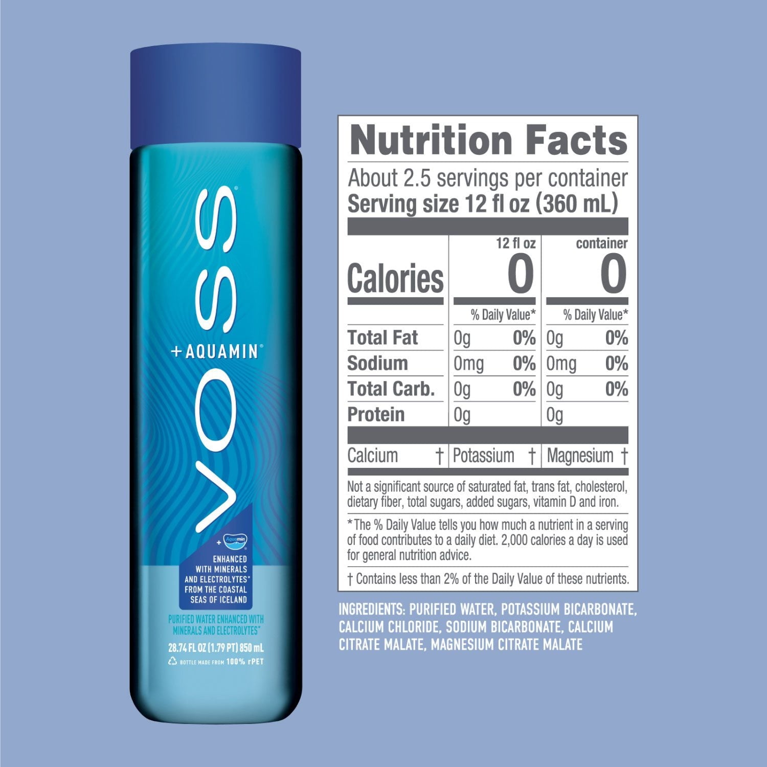 보스 아쿠아민 강화 워터 850 ml × 12 – 미네랄 강화 프리미엄 워터