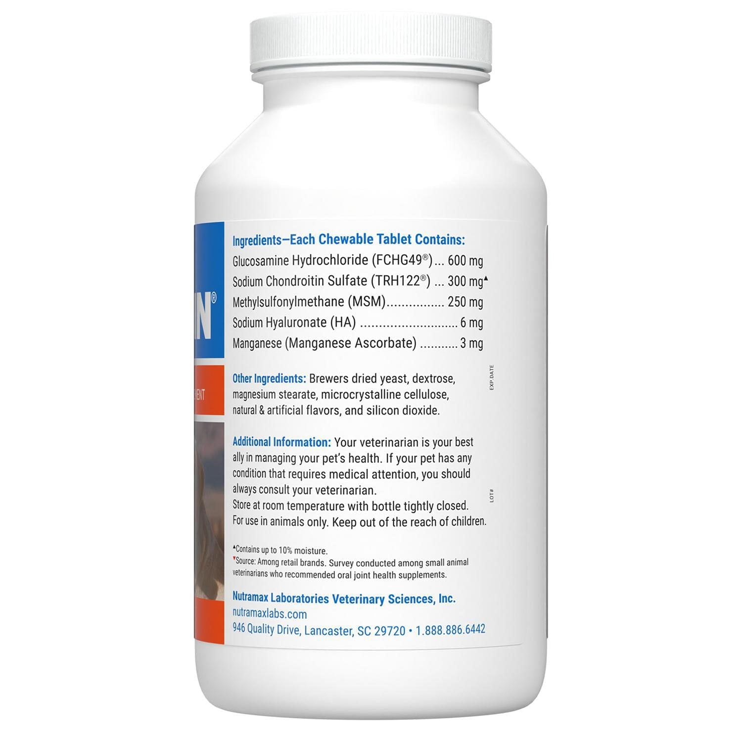 코세퀸 맥시멈 스트렝스 관절 건강 보조제 180 ct – MSM·히알루론산 강화 관절 포뮬러