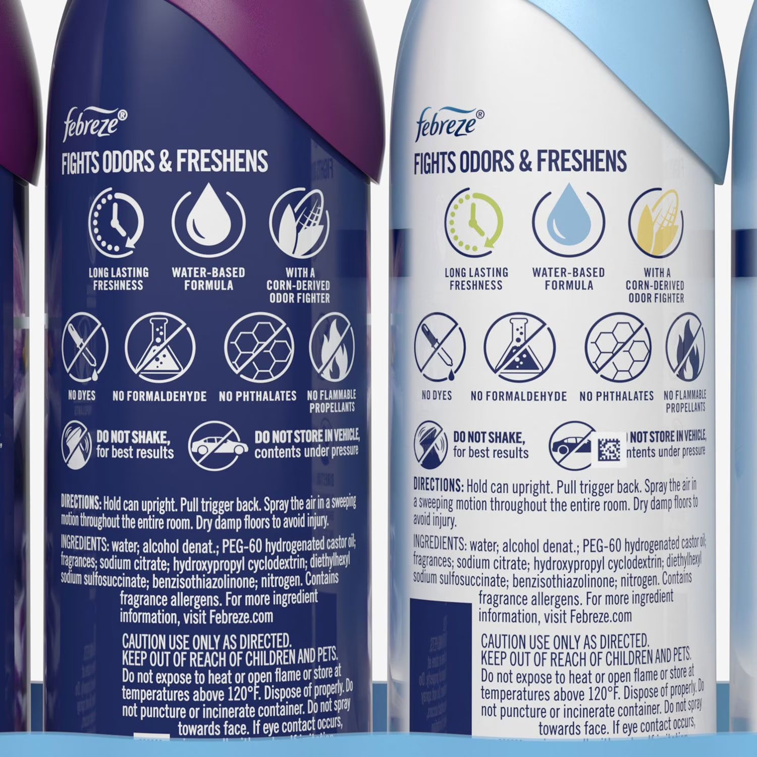 페브리즈 에어 이펙츠 방향제 스프레이 리넨 & 스카이 + 다우니 캄 35.2 oz, 4 ct – 상쾌한 린넨 향과 은은한 캄 향으로 생활 악취 제거 및 공기 리프레시