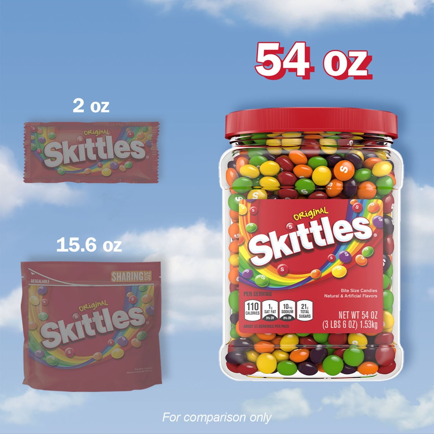 스키틀즈 오리지널 체위 캔디 54oz — 대표 과일맛 쫄깃 캔디 대용량