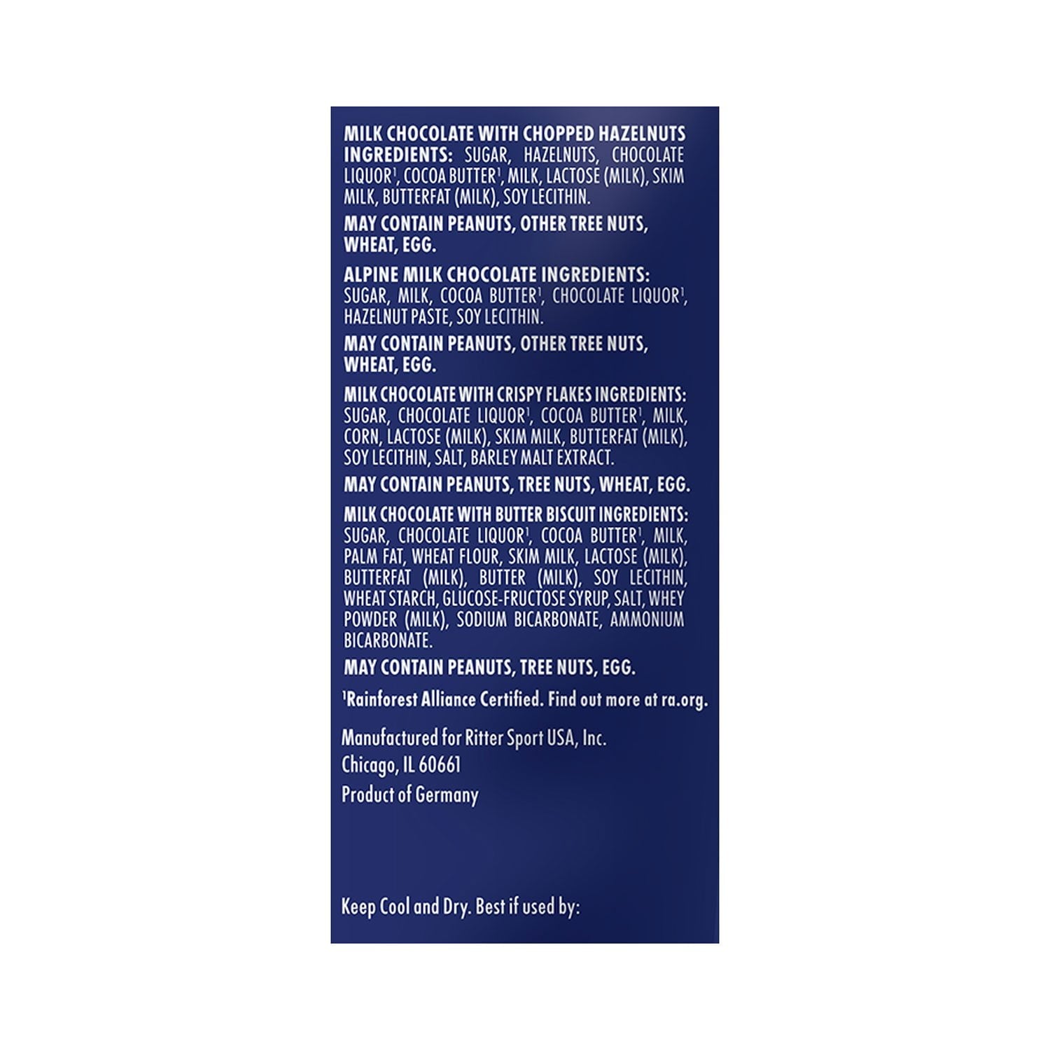 리터스포츠 프리미엄 유럽산 밀크 초콜릿 미니 17.6oz — 독일 초콜릿 미니팩