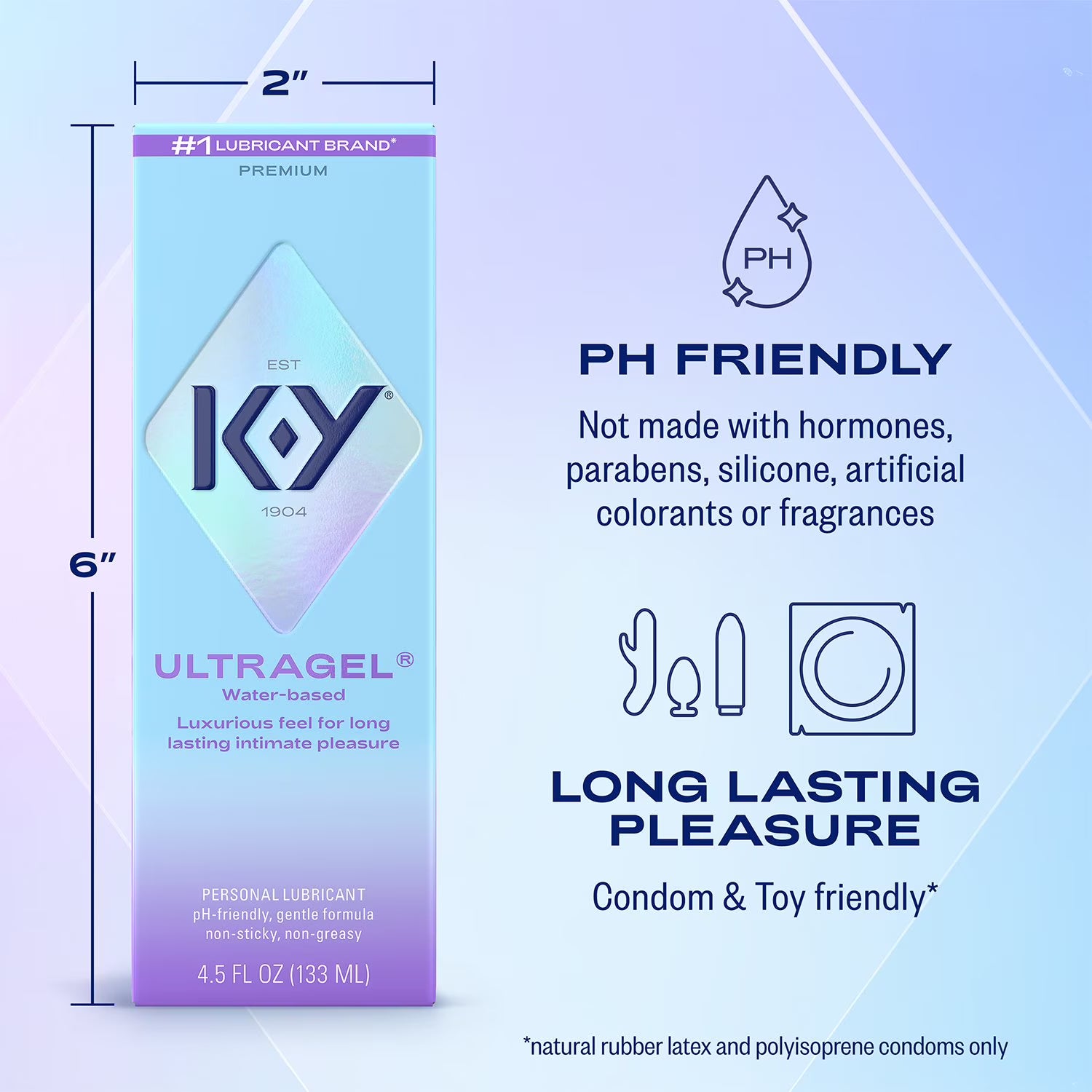 K-Y 듀얼팩 퍼스널 윤활젤 2종 세트 – 울트라젤 4.5 fl oz + 워밍 젤리 2.5 fl oz