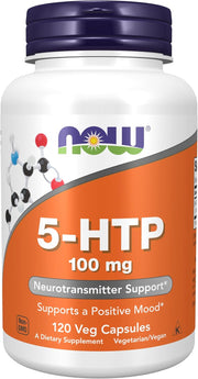 나우푸드 5-HTP 100mg – 120 베지캡슐 – 그리포니아 씨앗 유래 5-HTP로 편안한 휴식과 기분 균형 관리를 고려한 캡슐 제품