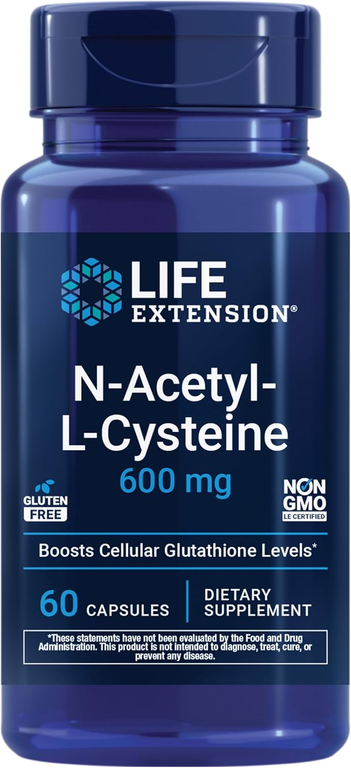 라이프 익스텐션 NAC 600mg 60캡슐 N-아세틸-L-시스테인