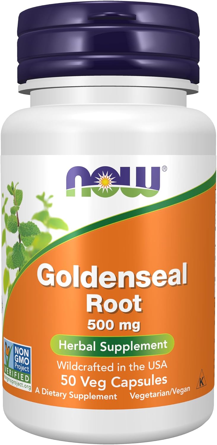 나우푸드 골든씰 루트 Goldenseal Root Hydrastis canadensis 500mg 50 베지캡슐
