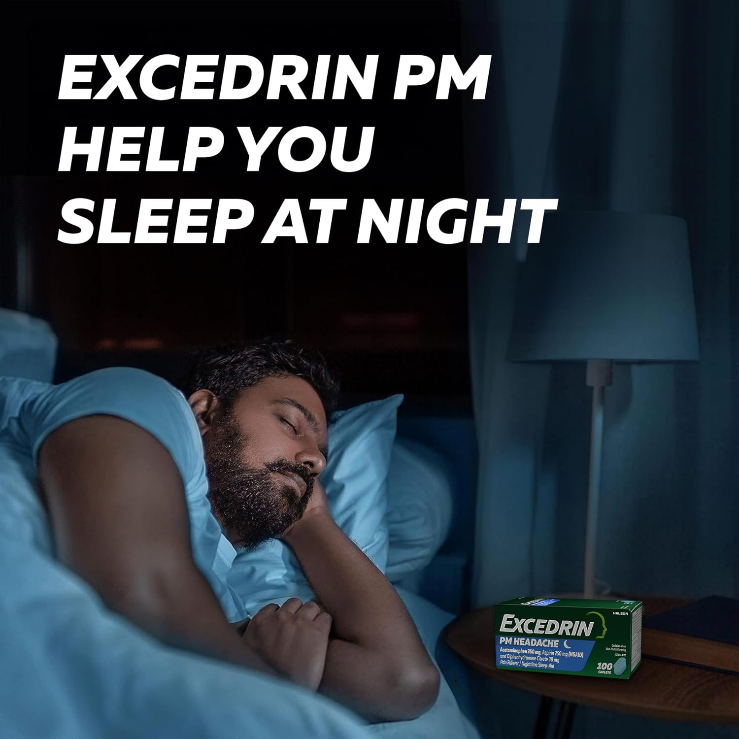 엑세드린 PM 헤드에이크 야간 두통 진통제 + 수면 보조 100정 | Excedrin PM Headache Relief