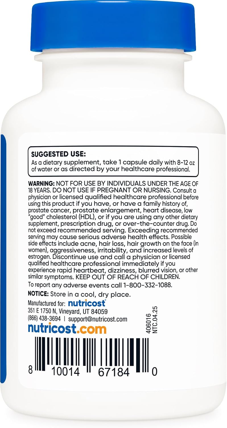 뉴트리코스트 DHEA 50mg 120캡슐·240캡슐 선택 – 중년 활력 및 호르몬 균형 관리