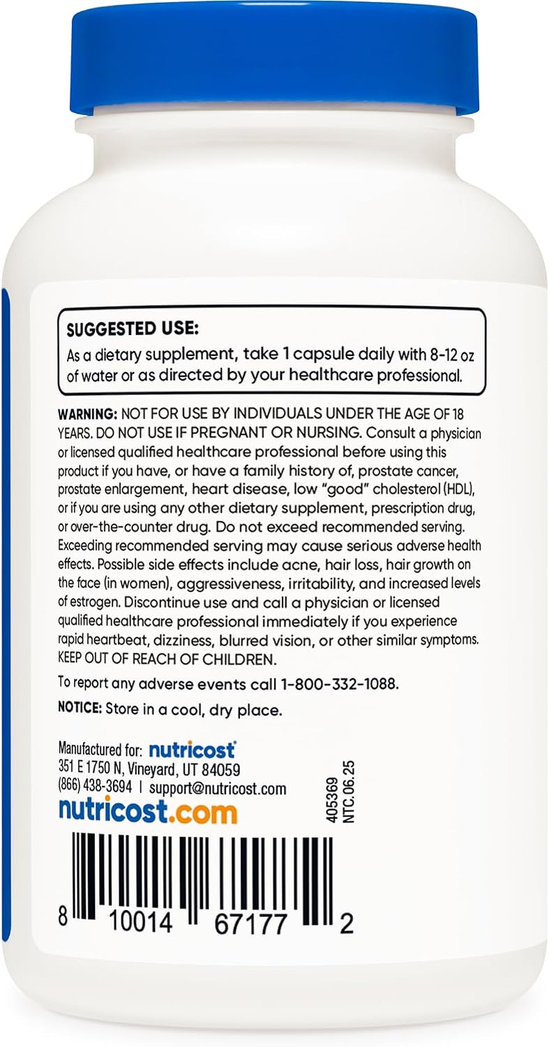 뉴트리코스트 DHEA 100mg 120캡슐·240캡슐 선택 – 고함량 디하이드로에피안드로스테론