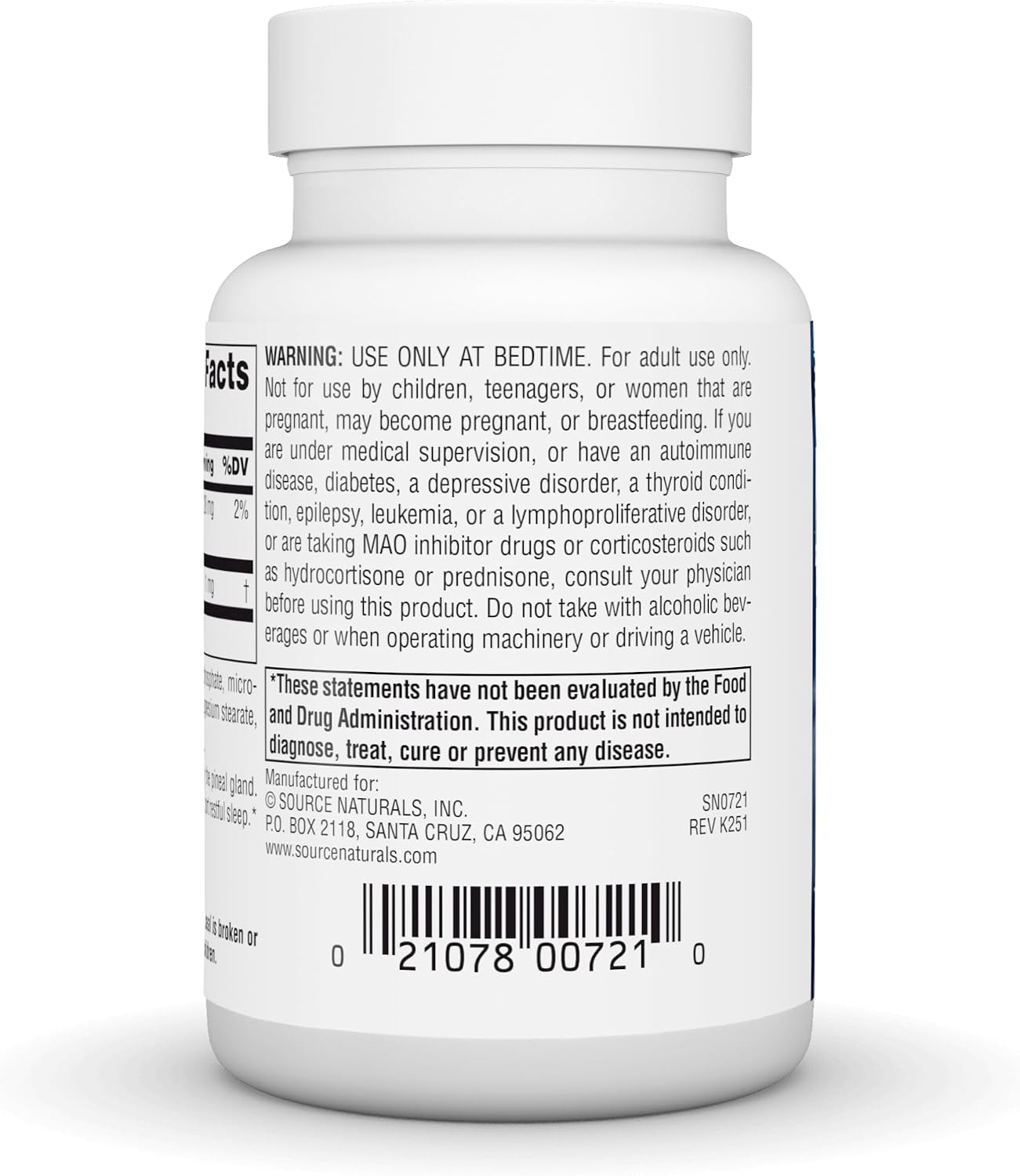 소스 내추럴스 멜라토닌 1mg 300정 – 저용량 · 수면 리듬 · 편안한 숙면 · 수면 사이클 지원