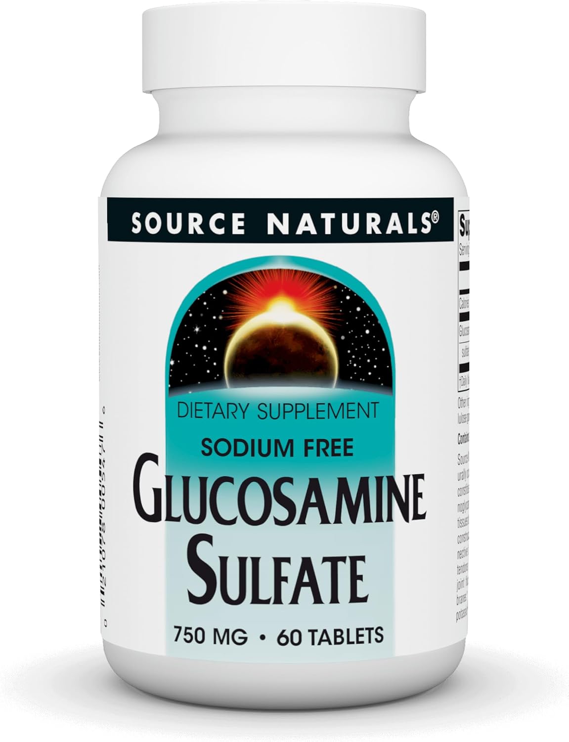 소스 내추럴스 글루코사민 설페이트 750mg 소디움 프리 관절 연골 결합조직 건강 지원 영양제 제품 이미지