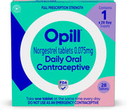 오필 Opill 데일리 경구피임약 28정 – 프로게스틴 단일 성분 OTC 피임약 Norgestrel 0.075mg