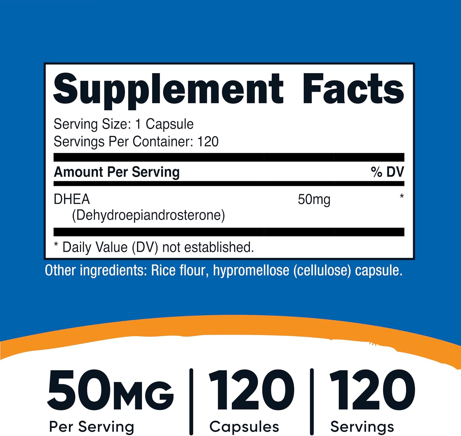 뉴트리코스트 DHEA 50mg 120캡슐·240캡슐 선택 – 중년 활력 및 호르몬 균형 관리