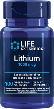 라이프익스텐션 리튬 1000mcg – 100 베지캡슐 – 리튬 오로테이트 저용량으로 뇌 건강과 건강한 노화를 고려한 캡슐 제품